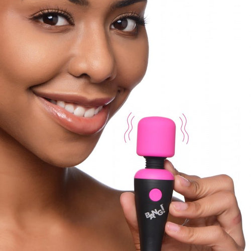 BANG! 10X VIBRATING MINI WAND PINK - XRAG786PNK