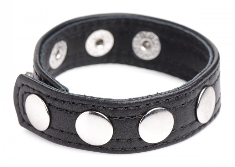 STRICT LEATHER COCK SPEED SNAP COCK RING BLACK - XRAG845BLK