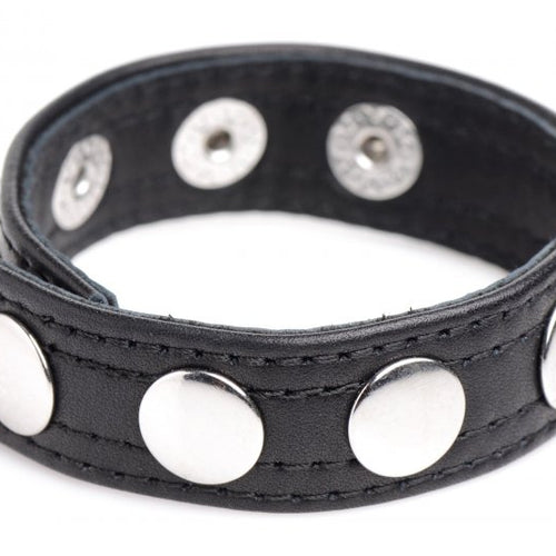 STRICT LEATHER COCK SPEED SNAP COCK RING BLACK - XRAG845BLK