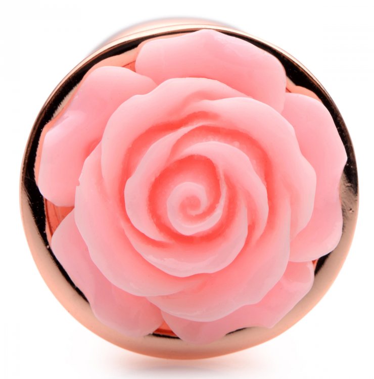 BOOTY SPARKS PINK ROSE GOLD SMALL ANAL PLUG - XRAG855S