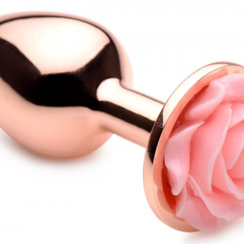 BOOTY SPARKS PINK ROSE GOLD SMALL ANAL PLUG - XRAG855S