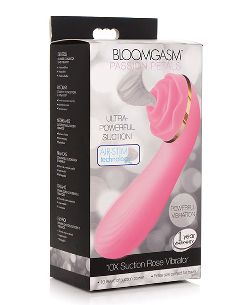 BLOOMGASM PASSION PETALS SUCTION ROSE VIBRATOR PINK - XRAG925