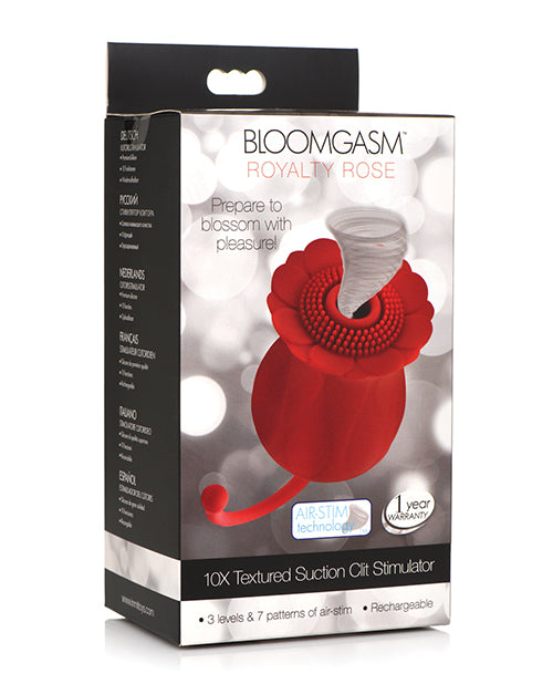 BLOOMGASM ROYALTY ROSE SUCTION CLIT STIMULATOR - XRAG928