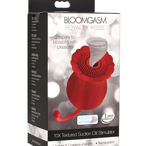 BLOOMGASM ROYALTY ROSE SUCTION CLIT STIMULATOR - XRAG928
