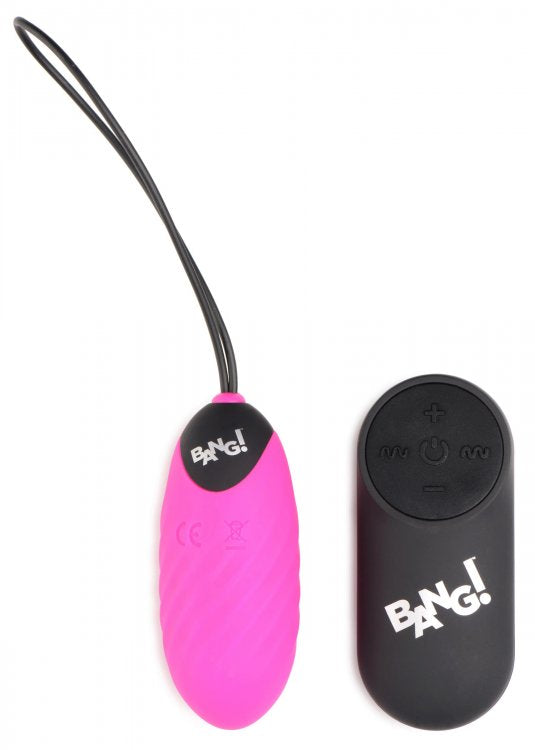 BANG! SWIRL SILICONE EGG PINK - XRAG950