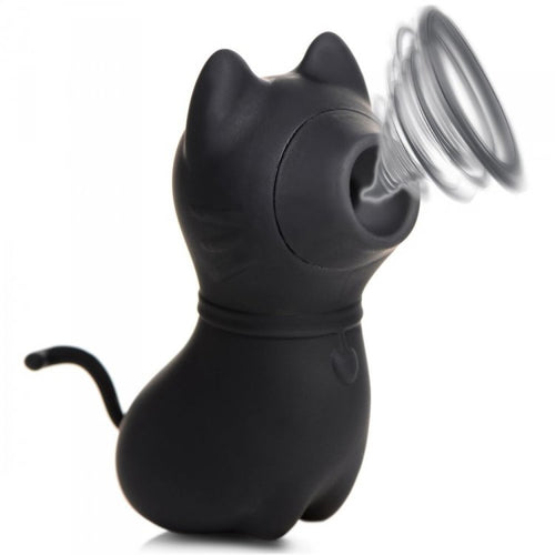 SHEGASM SUCKY KITTY 7X CLIT STIM BLACK - XRAG960BLK