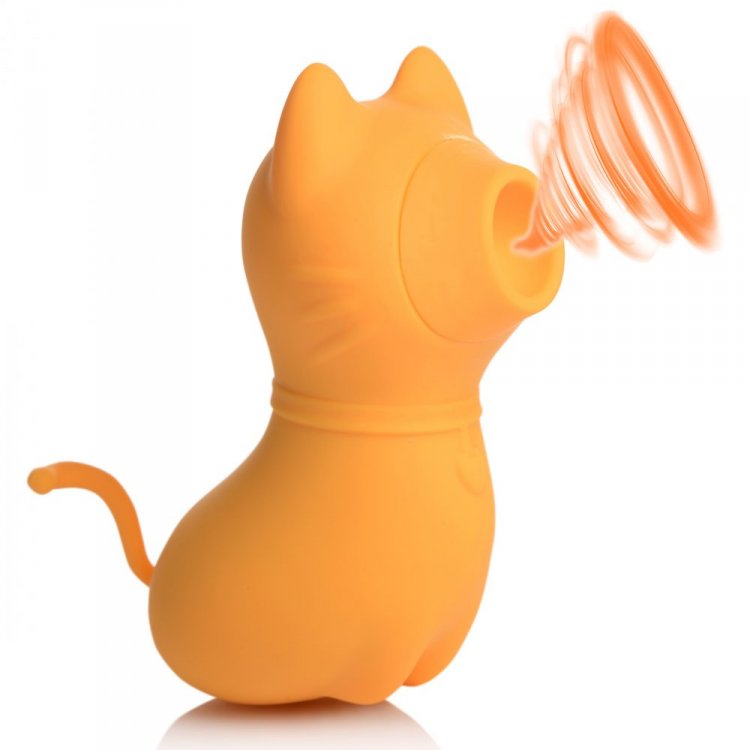 SHEGASM SUCKY KITTY 7X CLIT STIM ORANGE - XRAG960ORG