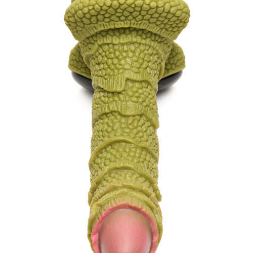 CREATURE COCKS SWAMP MONSTER GREEN SCALY SILICONE DILDO - XRAH055