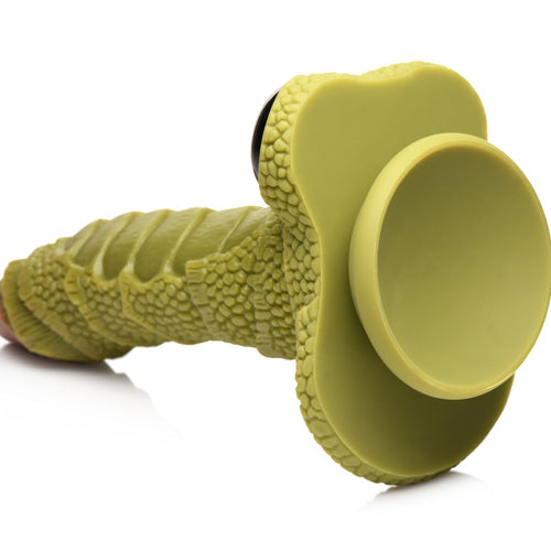 CREATURE COCKS SWAMP MONSTER GREEN SCALY SILICONE DILDO - XRAH055