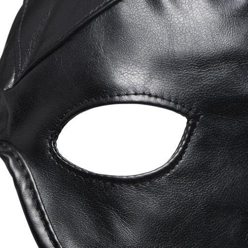 MASTER SERIES DUNGEON DEMON BONDAGE HOOD W/ HORNS - XRAH058