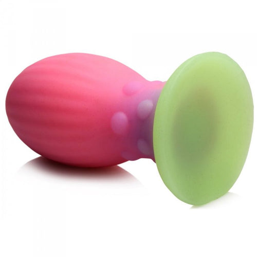 CREATURE COCKS XENO XL EGG GLOW IN THE DARK SILICONE EGG - XRAH067XL