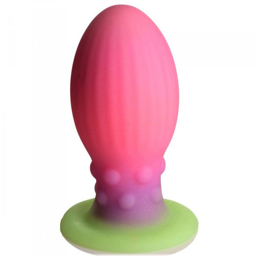 CREATURE COCKS XENO XL EGG GLOW IN THE DARK SILICONE EGG - XRAH067XL