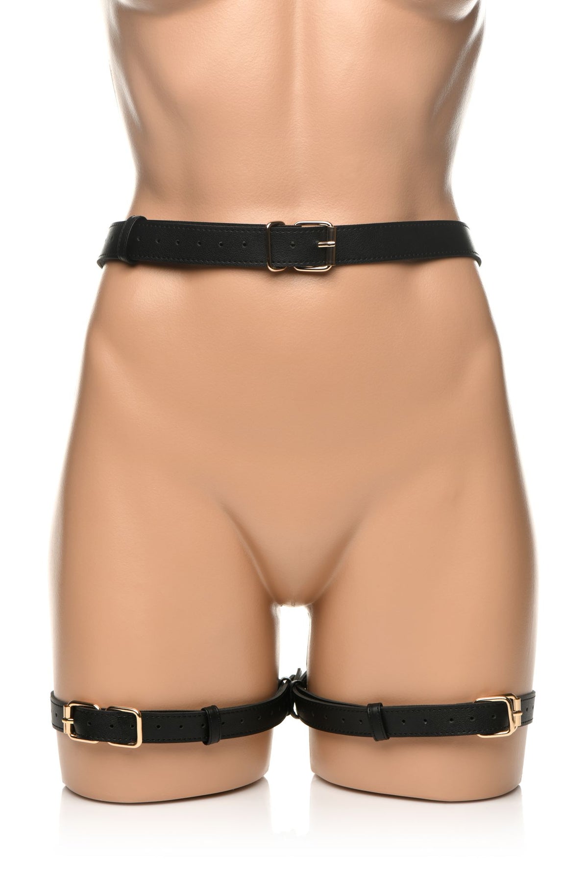 STRICT BONDAGE HARNESS W/ BOWS BLACK M/L - XRAH088ML