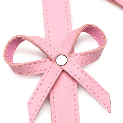 STRICT BONDAGE HARNESS W/ BOWS PINK XL/2XL - XRAH089XL2XL