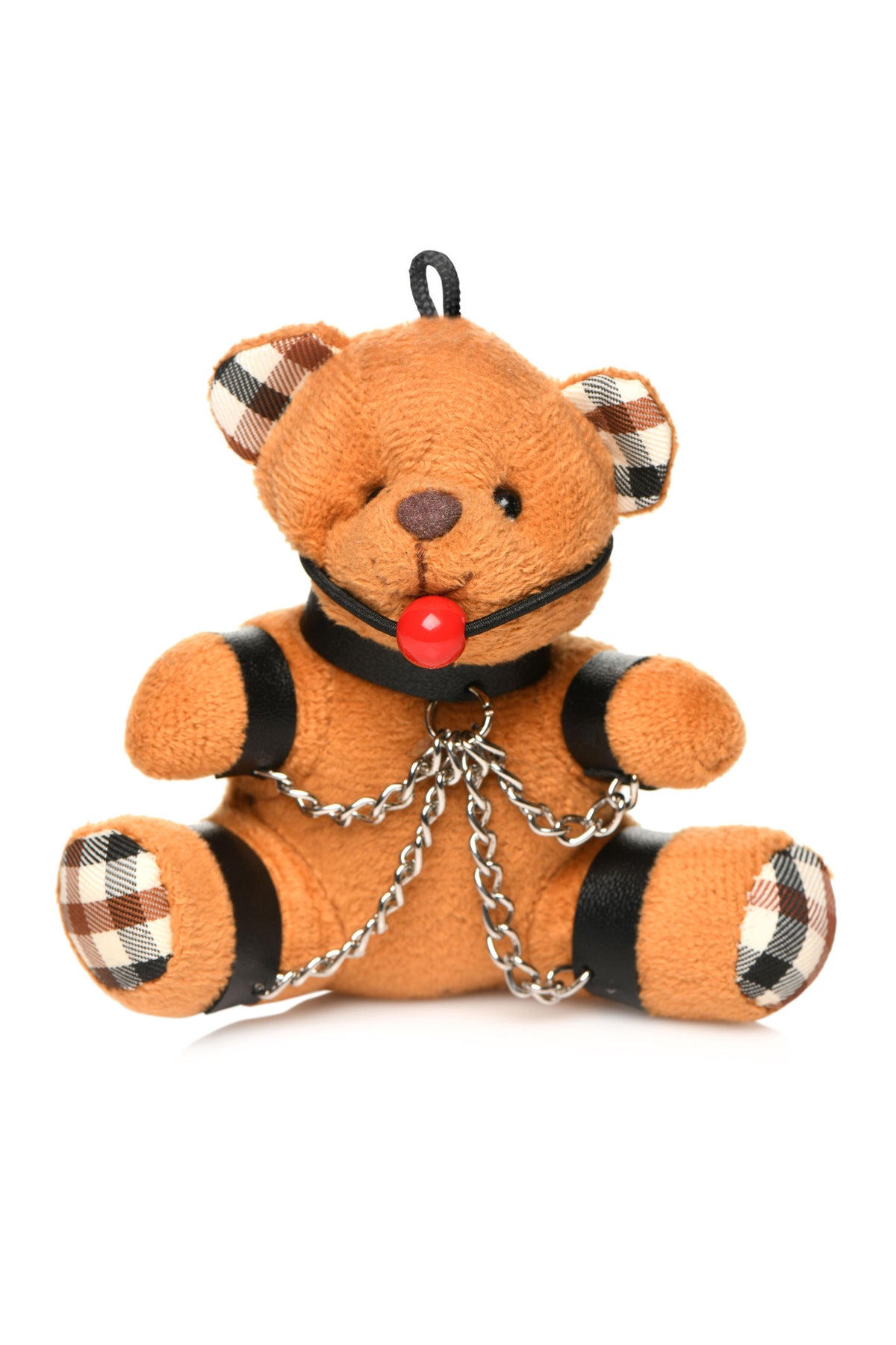 MASTER SERIES GAGGED TEDDY BEAR KEYCHAIN - XRAH118