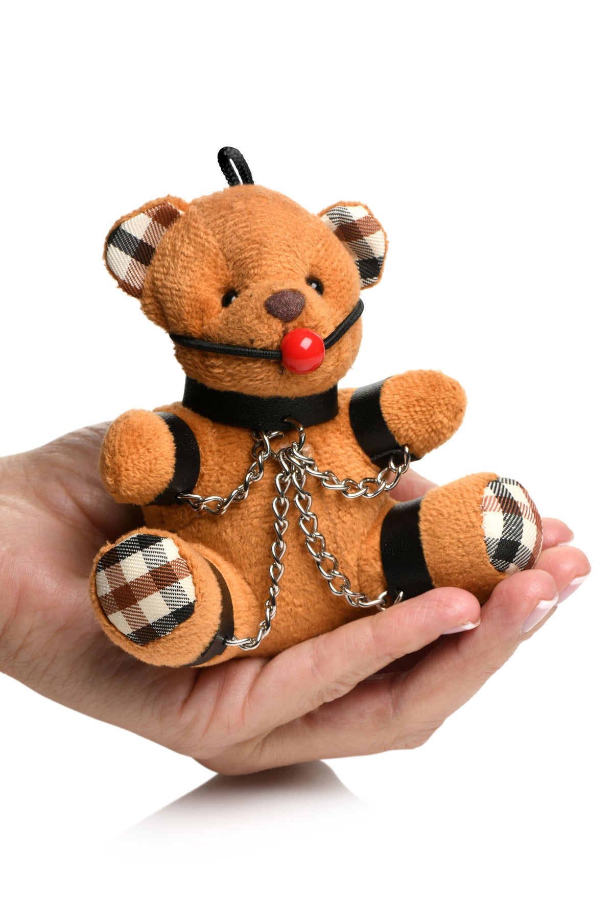 MASTER SERIES GAGGED TEDDY BEAR KEYCHAIN - XRAH118
