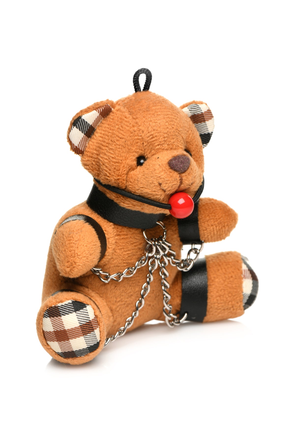 MASTER SERIES GAGGED TEDDY BEAR KEYCHAIN - XRAH118