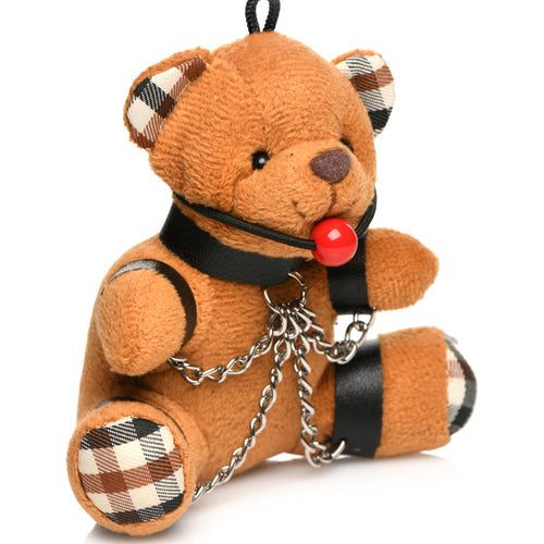 MASTER SERIES GAGGED TEDDY BEAR KEYCHAIN - XRAH118