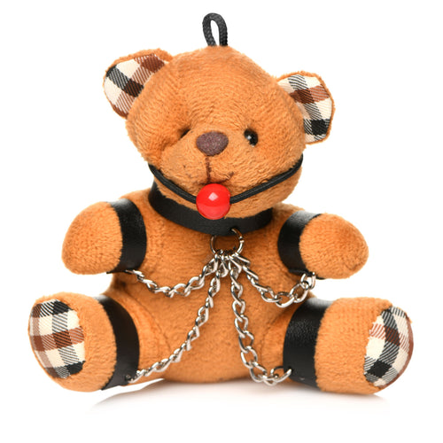 MASTER SERIES GAGGED TEDDY BEAR KEYCHAIN - XRAH118