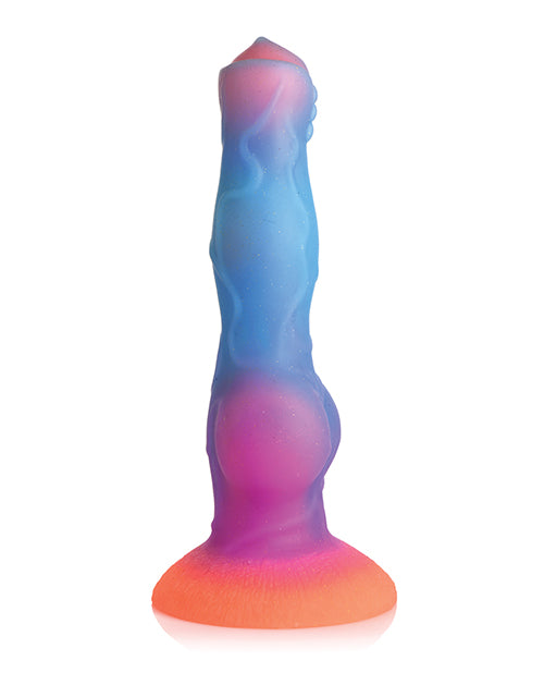 CREATURE COCKS SPACE COCK GLOW IN THE DARK SILICONE DILDO - XRAH148