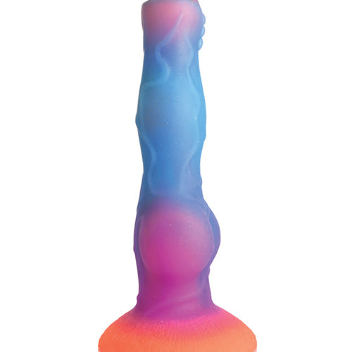 CREATURE COCKS SPACE COCK GLOW IN THE DARK SILICONE DILDO - XRAH148