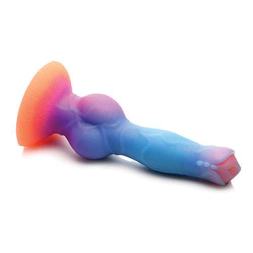 CREATURE COCKS SPACE COCK GLOW IN THE DARK SILICONE DILDO - XRAH148