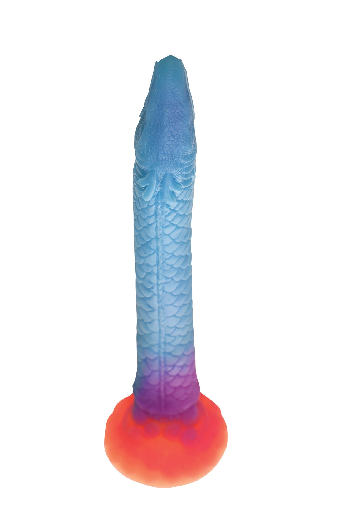 CREATURE COCKS MAKARA GLOW IN THE DARK SILICONE SNAKE DILDO - XRAH149