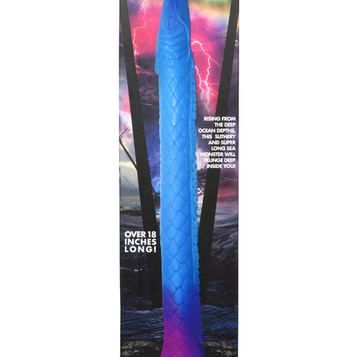 CREATURE COCKS MAKARA GLOW IN THE DARK SILICONE SNAKE DILDO - XRAH149