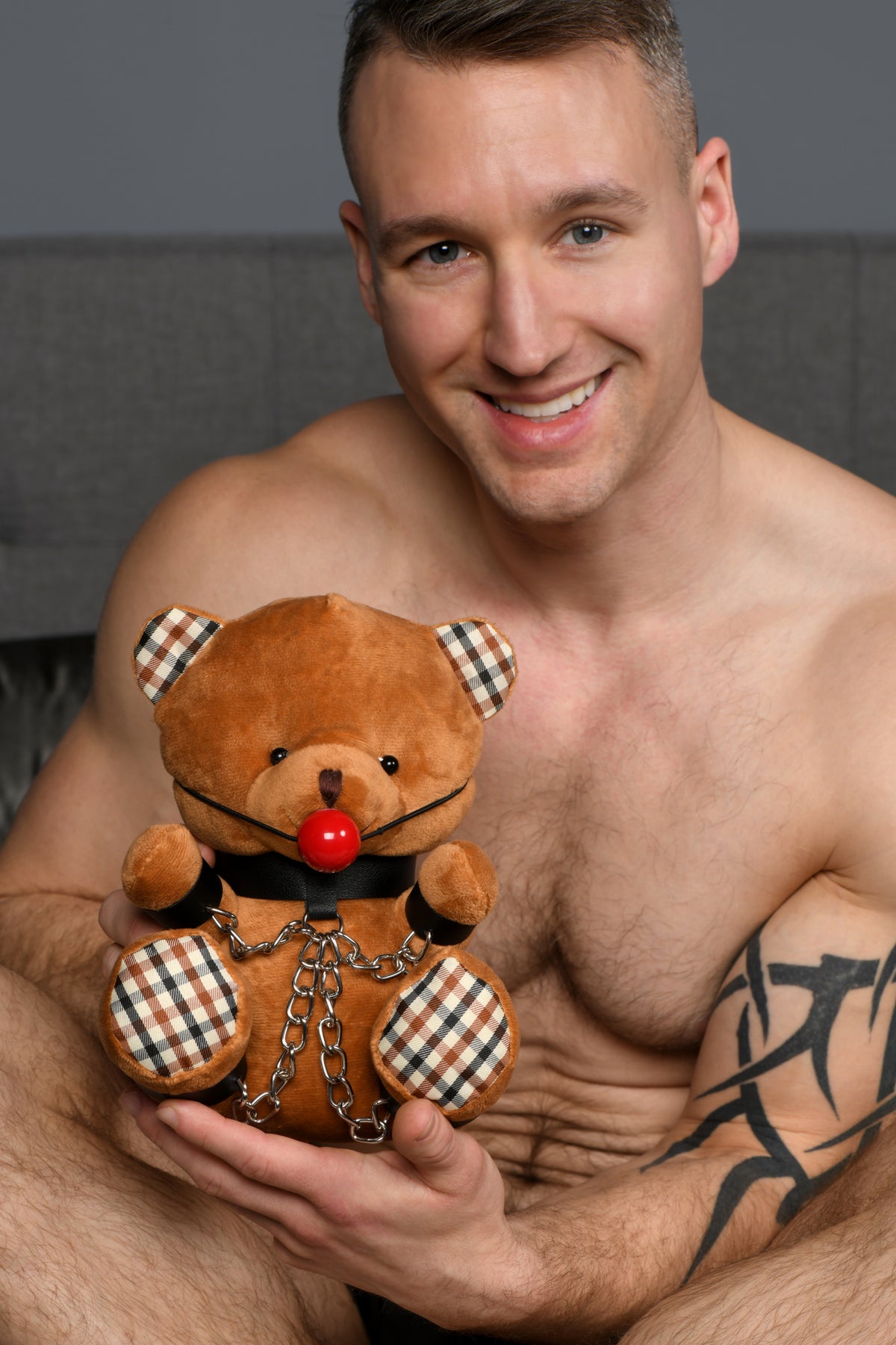 MASTER SERIES GAGGED BONDAGE BEAR - XRAH215