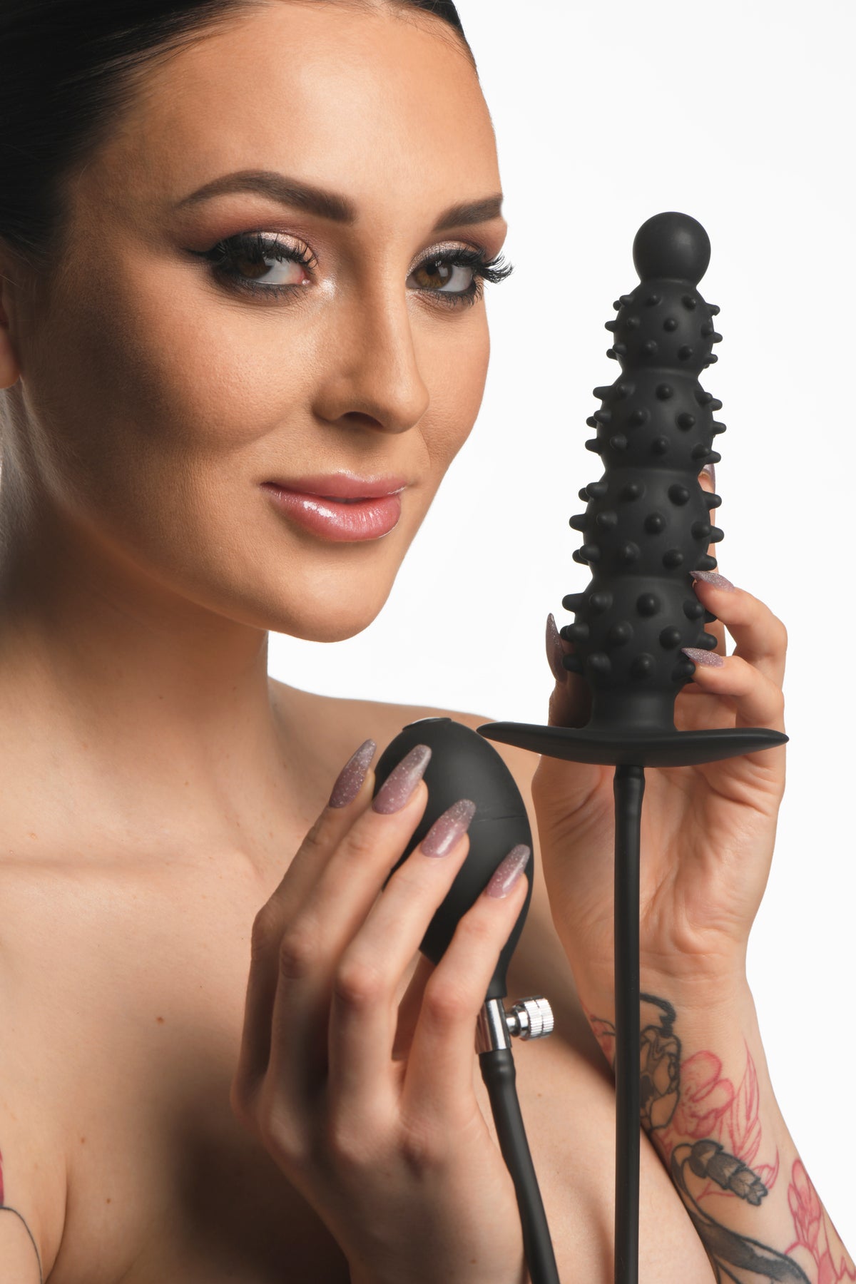 MASTER SERIES ASS PUFFER NUBBED INFLATABLE ANAL PLUG - XRAH219