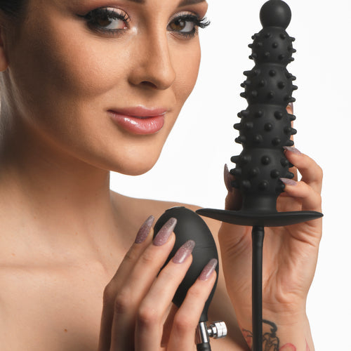 MASTER SERIES ASS PUFFER NUBBED INFLATABLE ANAL PLUG - XRAH219