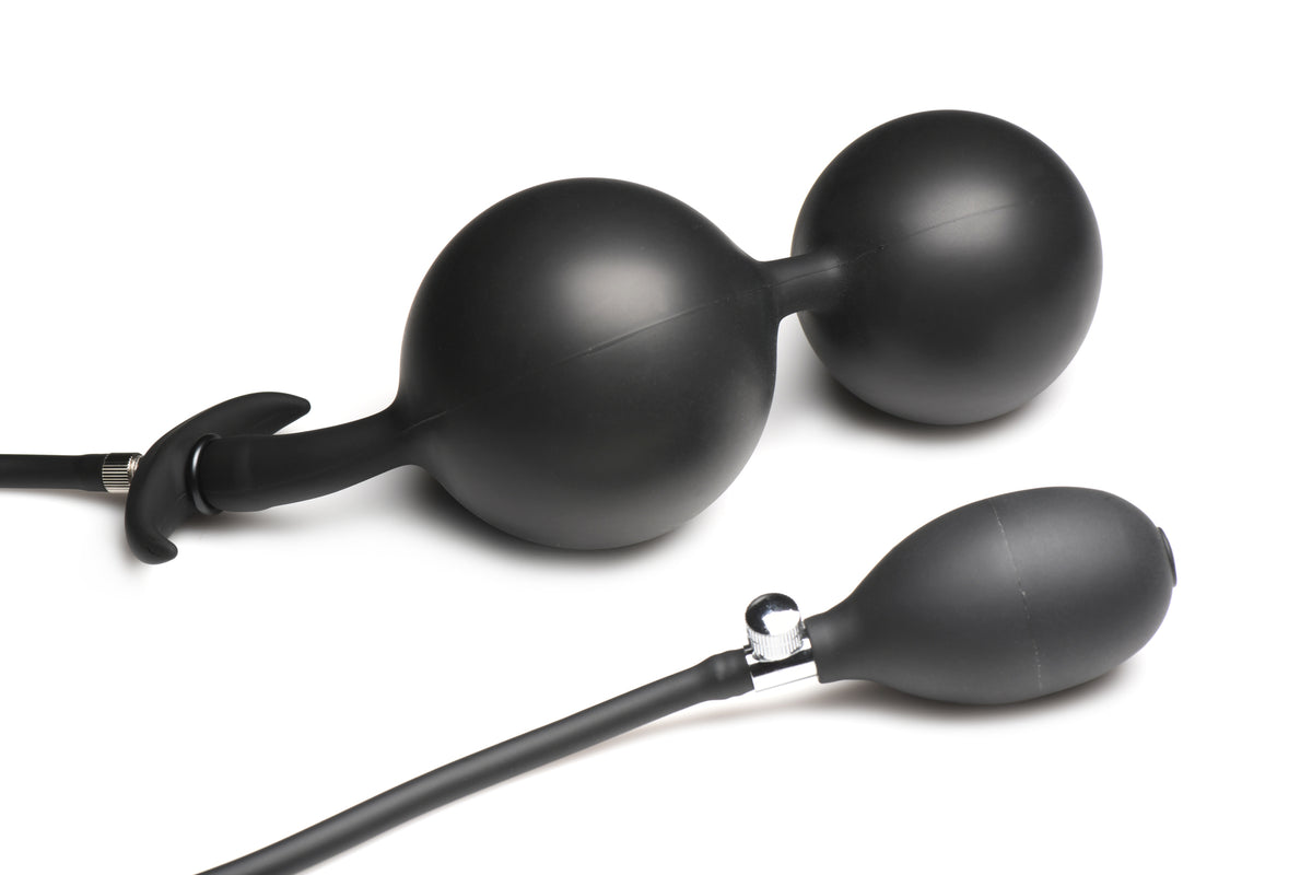 MASTER SERIES ASS RATTLER WEIGHTED INFLATABLE ANAL PLUG - XRAH221