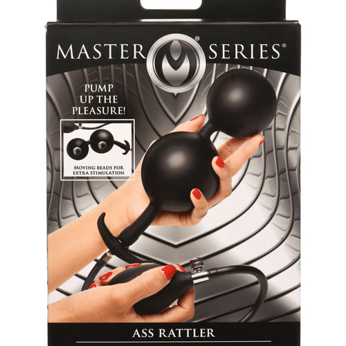 MASTER SERIES ASS RATTLER WEIGHTED INFLATABLE ANAL PLUG - XRAH221