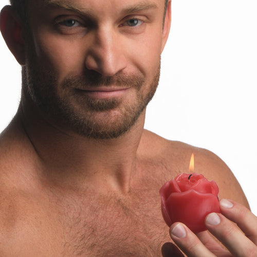 MASTER SERIES FLAMING ROSE DRIP CANDLE - XRAH234