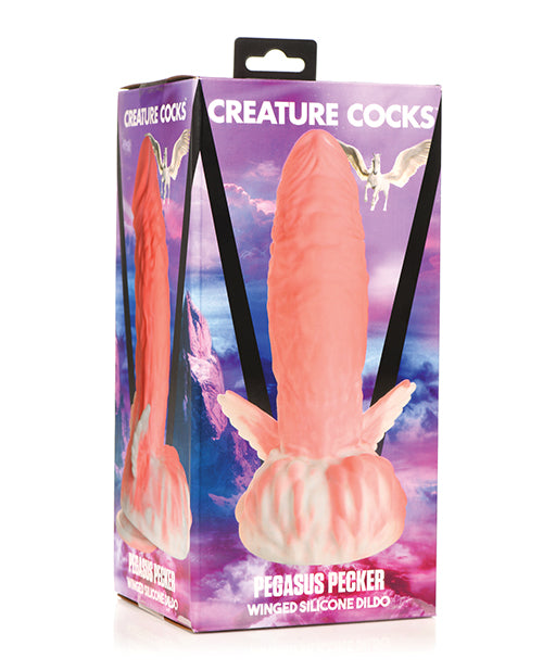 CREATURE COCKS PEGASUS PECKER WINGED SILICONE DILDO - XRAH239
