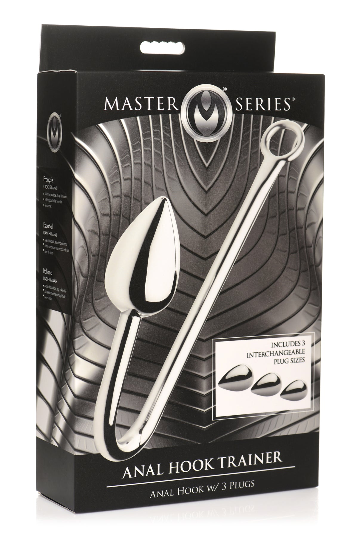 MASTER SERIES ANAL HOOK TRAINER W/ 3 PLUGS - XRAH261