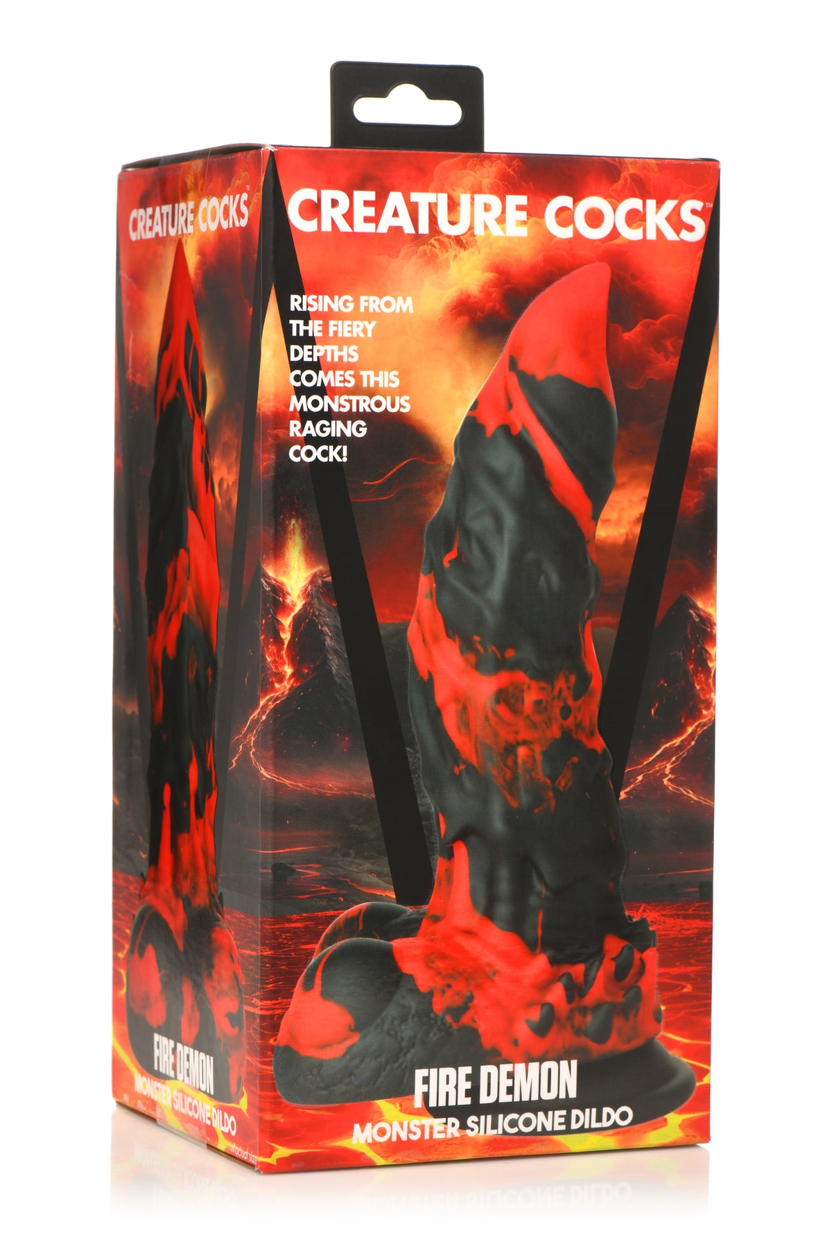 CREATURE COCKS FIRE DEMON MONSTER SILICONE DILDO - XRAH264