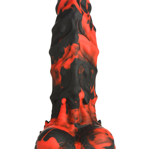 CREATURE COCKS FIRE DEMON MONSTER SILICONE DILDO - XRAH264