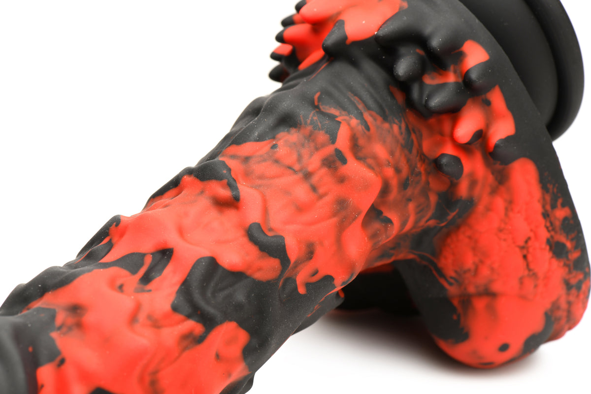 CREATURE COCKS FIRE DEMON MONSTER SILICONE DILDO - XRAH264