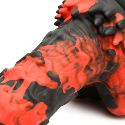 CREATURE COCKS FIRE DEMON MONSTER SILICONE DILDO - XRAH264