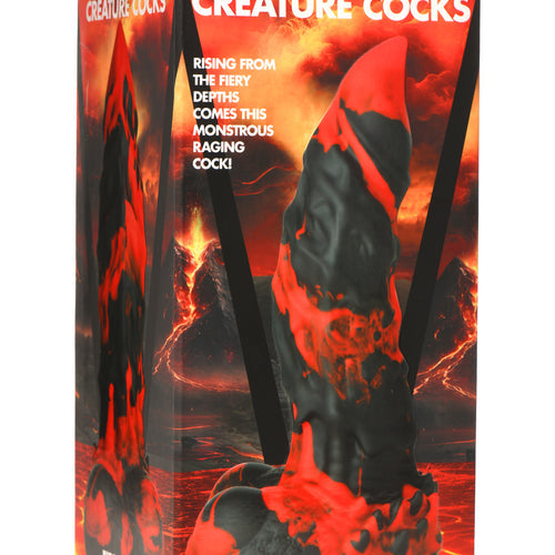 CREATURE COCKS FIRE DEMON MONSTER SILICONE DILDO - XRAH264