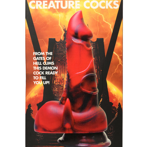 CREATURE COCKS HORNY DEVIL DEMON SILICONE DILDO - XRAH266