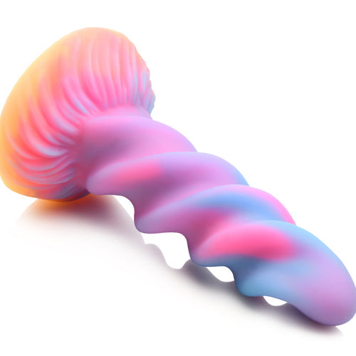 CREATURE COCKS MOON RIDER GLOW IN THE DARK UNICORN DILDO - XRAH276