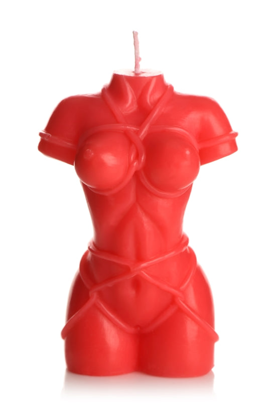 MASTER SERIES BOUND GODDESS DRIP CANDLE RED - XRAH280RED