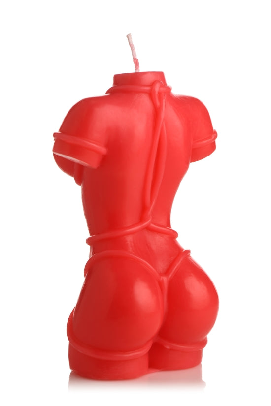 MASTER SERIES BOUND GODDESS DRIP CANDLE RED - XRAH280RED
