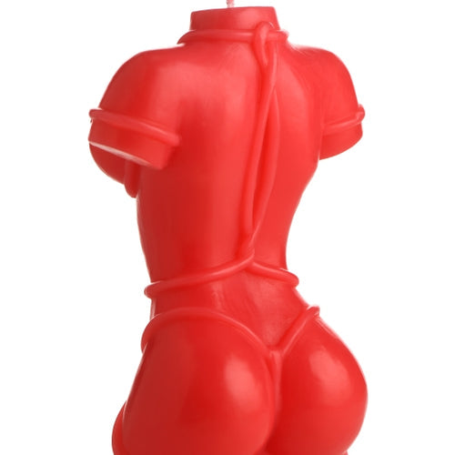 MASTER SERIES BOUND GODDESS DRIP CANDLE RED - XRAH280RED
