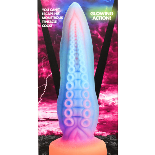 CREATURE COCKS TENTA-COCK GLOW IN THE DARK SILICONE DILDO - XRAH289