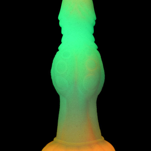 CREATURE COCKS GALACTIC COCK ALIEN GLOW IN THE DARK DILDO - XRAH290