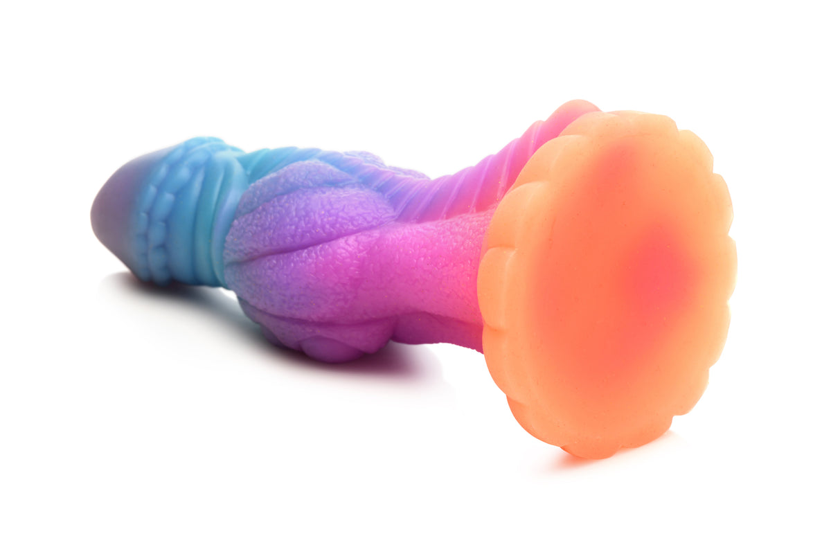 CREATURE COCKS GALACTIC COCK ALIEN GLOW IN THE DARK DILDO - XRAH290
