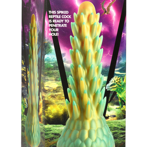 CREATURE COCKS STEGOSAURUS SPIKY REPTILE DILDO - XRAH294